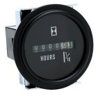 Hourmeter - Black Bezel